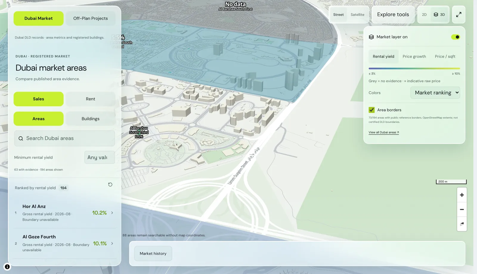 RealSight 3D map of Dubai